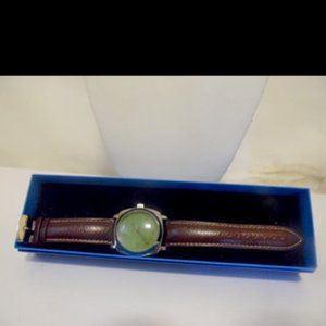 Joan Rivers Classic Brown Leather Watch